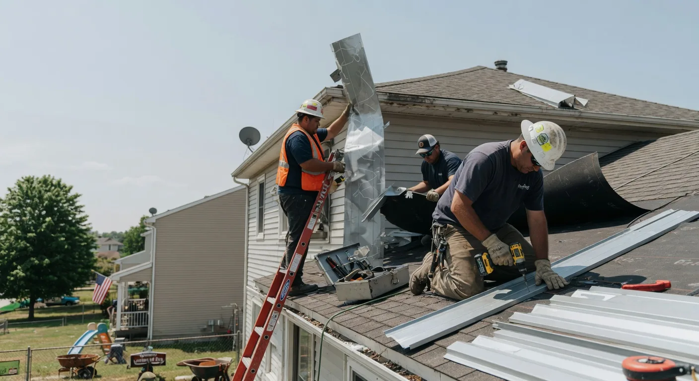 Storm Damage Metal Roof Repair in Oakesdale, WA